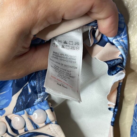 Tommy Bahama Swimsuit Girls 12M One Piece Tropical Floral Print - Picture 4 of 9